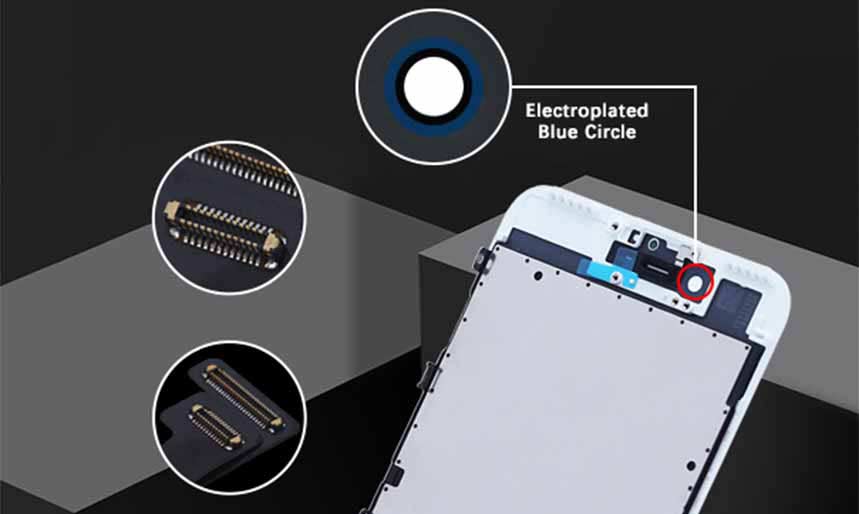 Little Known Reason About iPhone In-cell LCD Screen With Electroplated Blue Circle