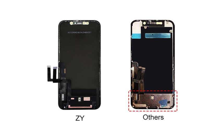 ZY iPhone 11 COF LCD屏幕与其它iPhone 11售后屏的区别