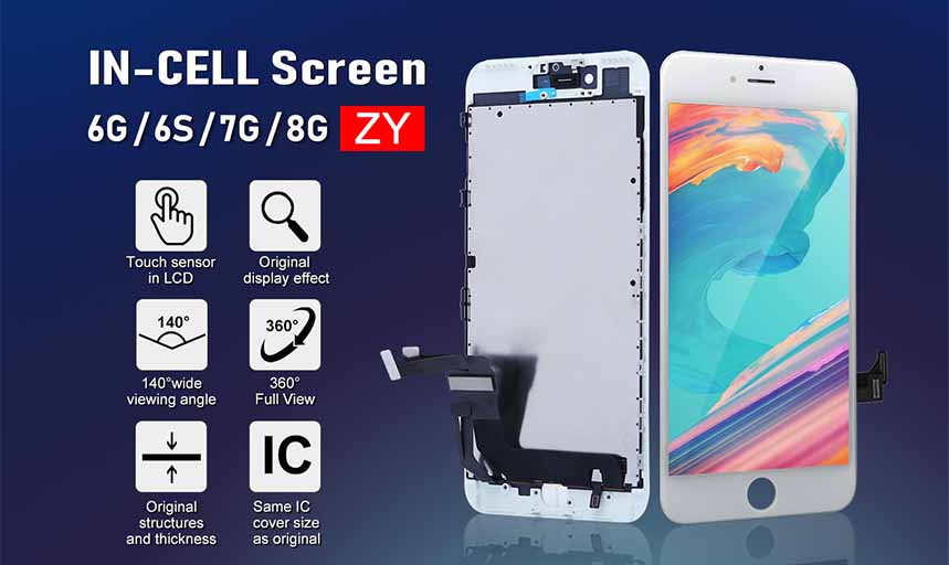 iPhone Aftermarket LTPS incell COF vs COG Screen comparison