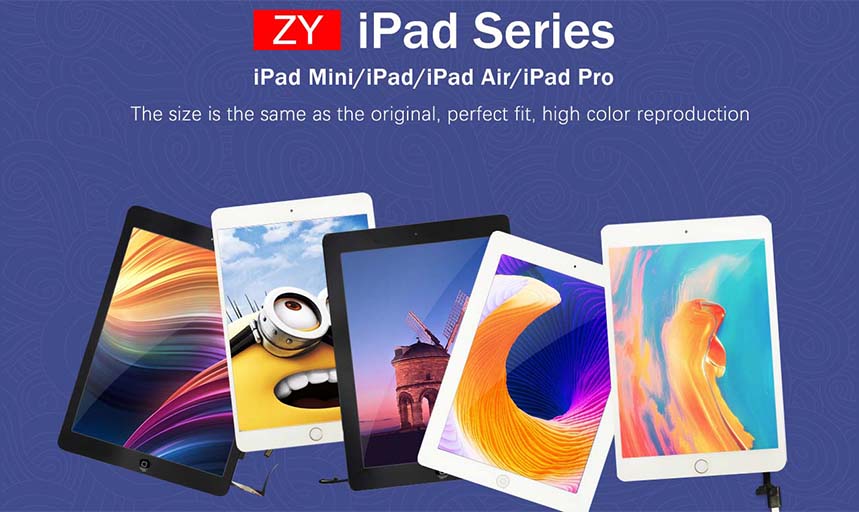 Classification de la qualité de l'assemblage de l'écran iPad: écran d'origine, Fog d'origine et écran d'assemblage
