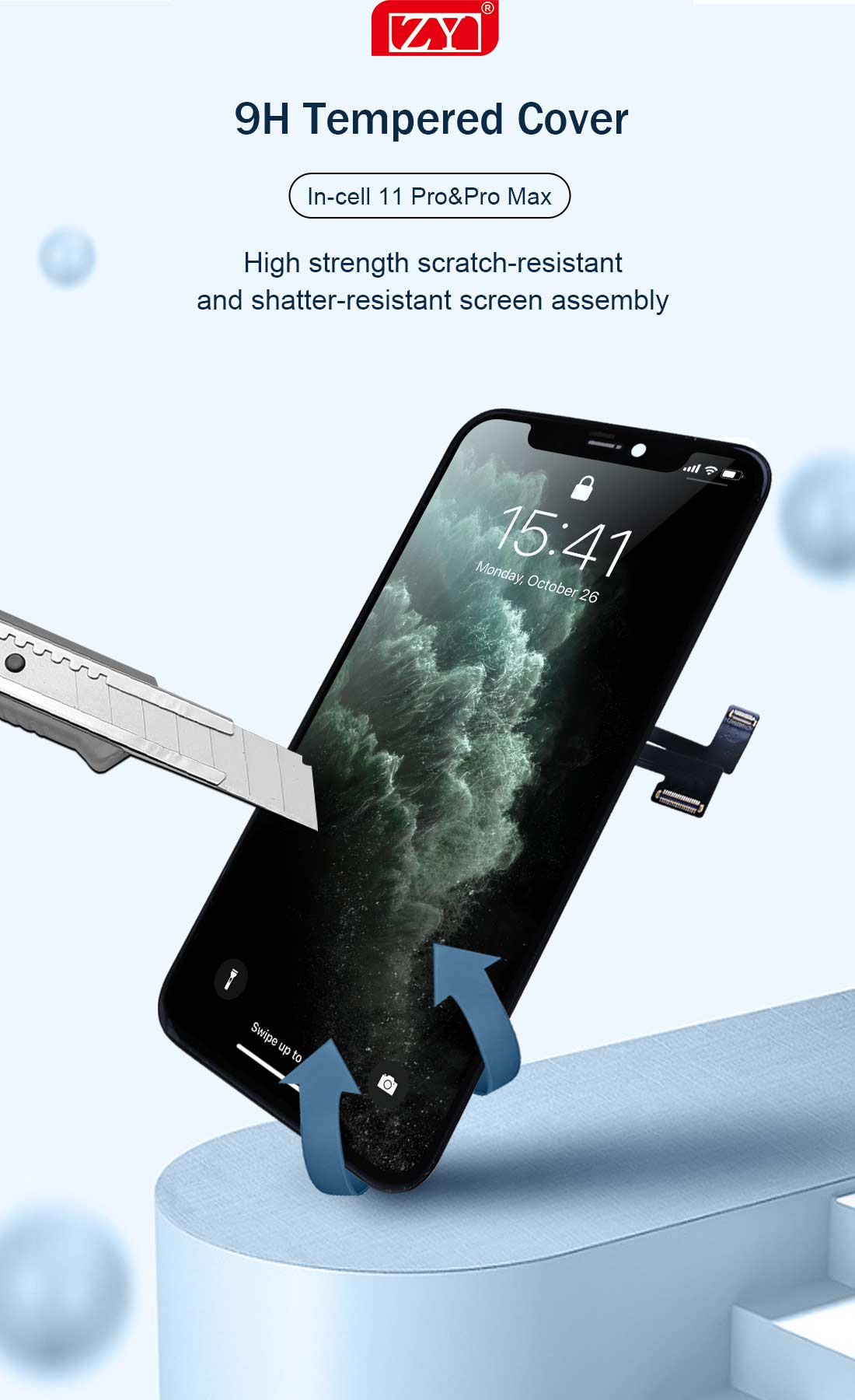 Écran Tactile iPhone 11 PRO MAX inCELL Apple PREMIUM Super Retina 6,5 in  Vitre SmartPhone Affichage True Tone Cristaux Liquides